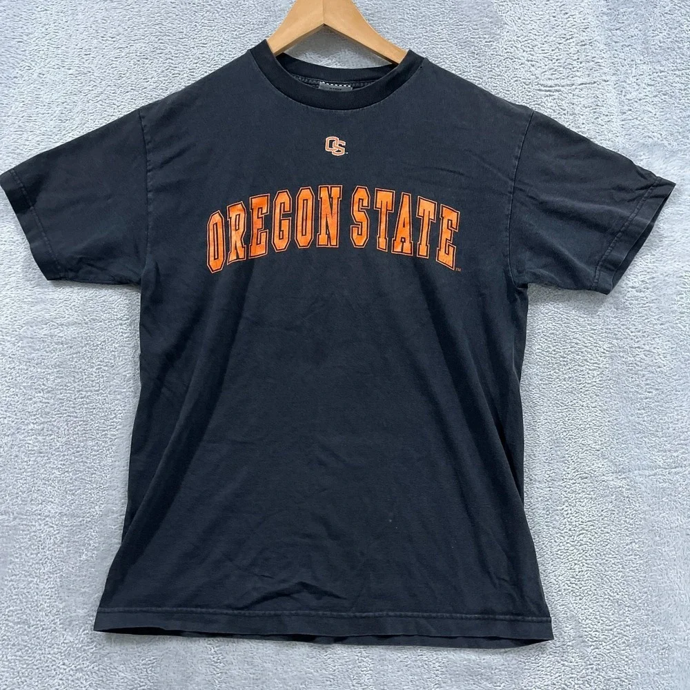 Foot Locker Shirt‎ Mens Medium Black Oregon State Beavers Football NCAA Cotton